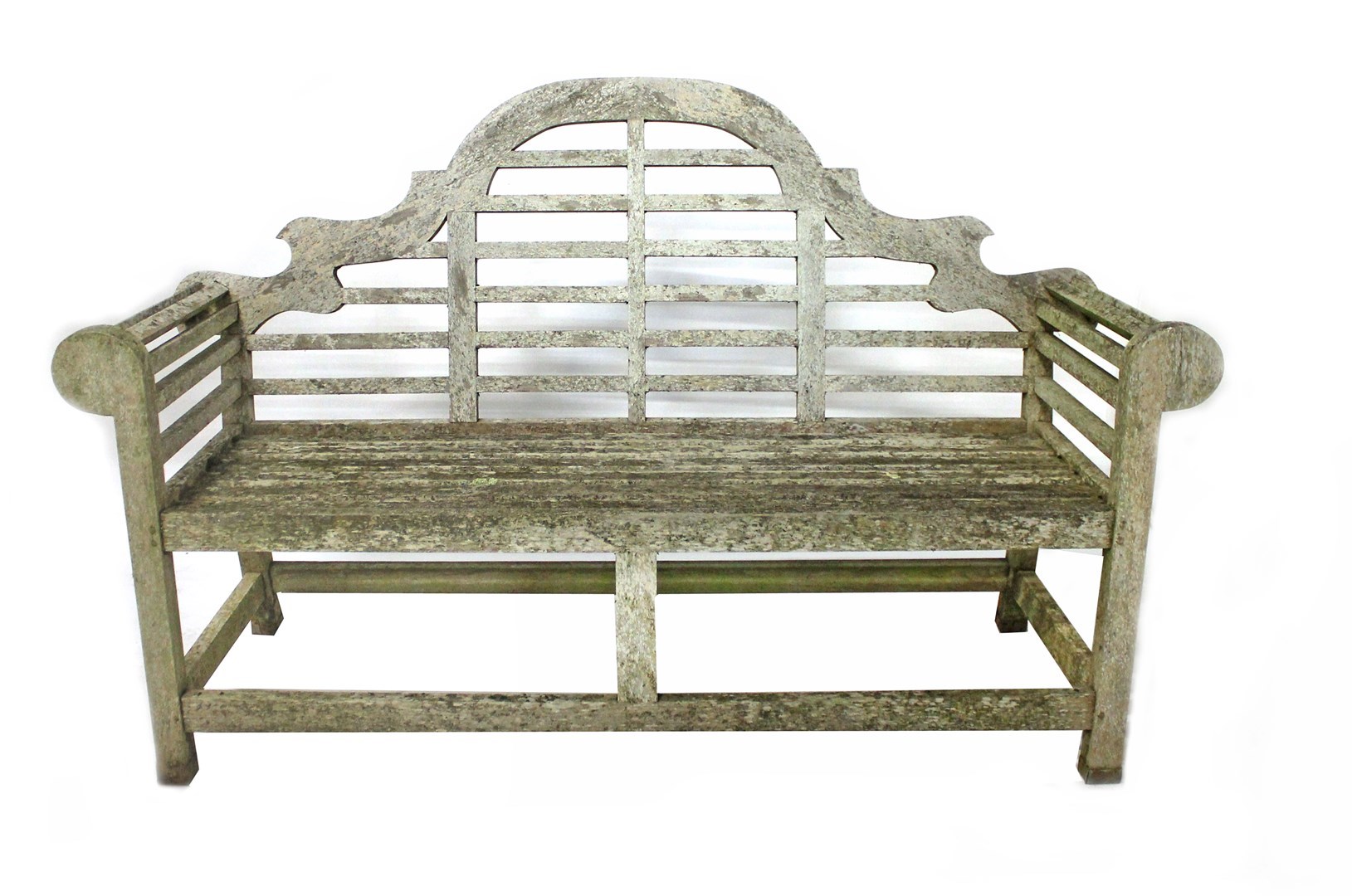 Appraisal: A Lutyens design hardwood garden bench cm wide Illustrated