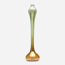 Appraisal: Tiffany Studios EGYPTIAN ONION FLORIFORM VASE USA c hand-blown Favrile