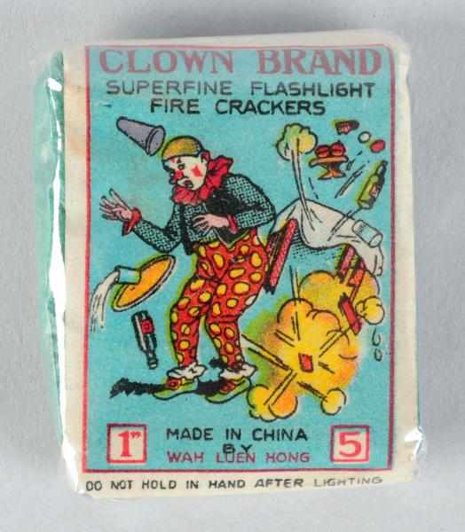 Appraisal: Clown Brand -Pack Firecrackers Class Manufactured by Wah Luen Hong