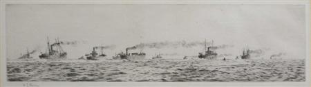 Appraisal: WILLIAM LIONEL WYLLIE R A BRITISH - ATLANTIC PATROLS Etching