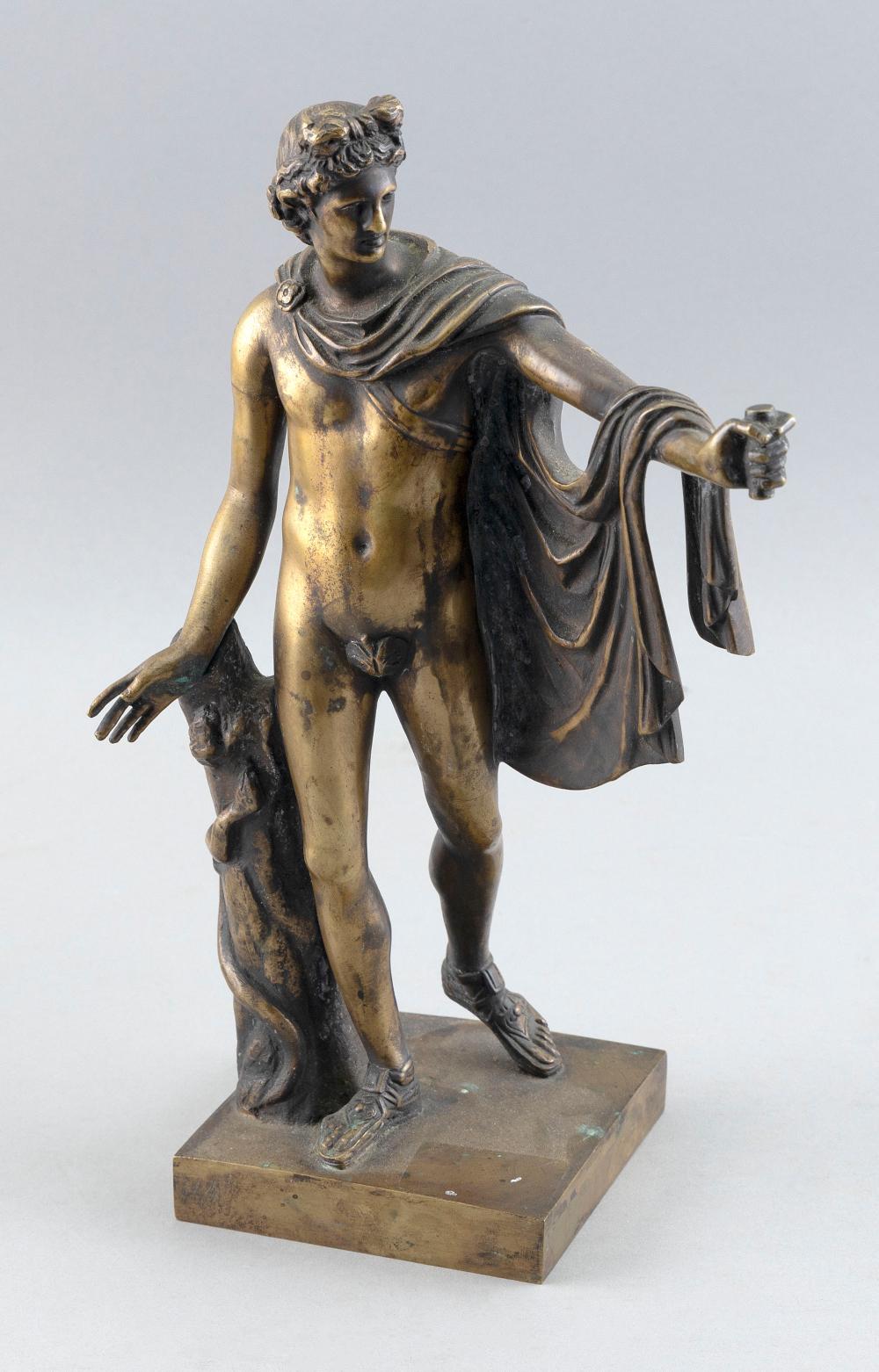 Appraisal: GRAND TOUR BRONZE FIGURE OF APOLLO LATE TH EARLY TH