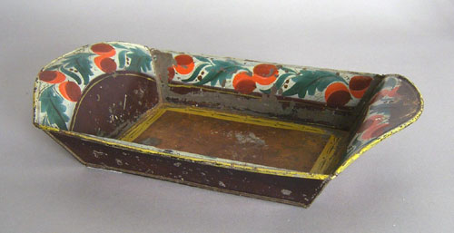 Appraisal: Tole bread tray th c w