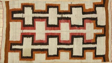 Appraisal: Navajo Rug with Geometric Design Approx x in