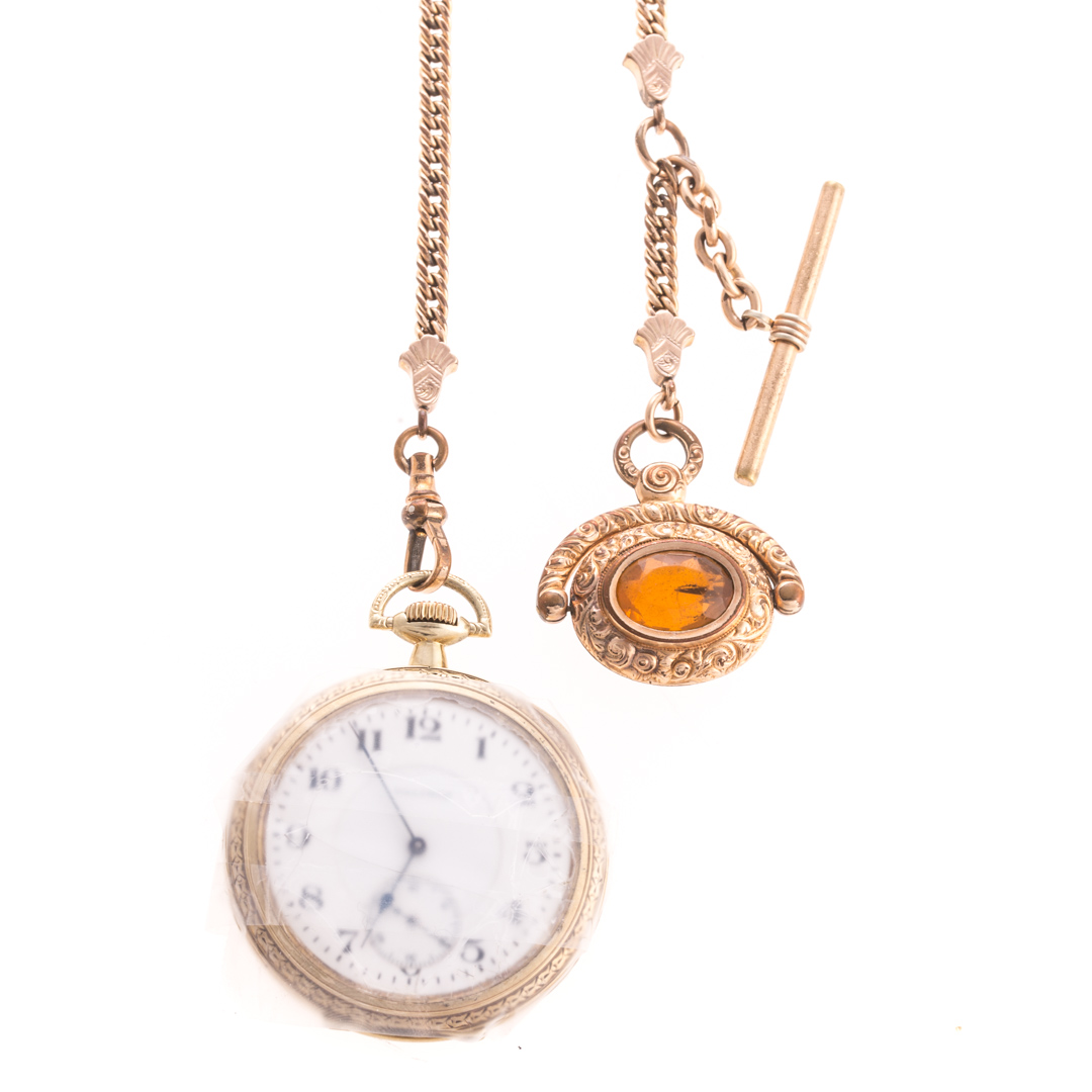 Appraisal: A Gentlemen's Pocket Watch by Waltham K yellow gold white