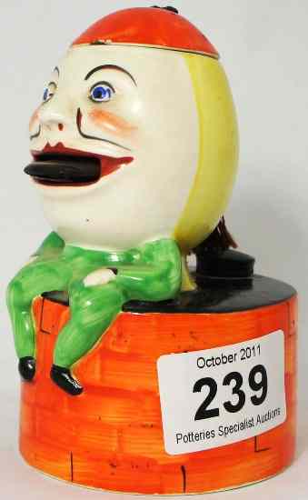 Appraisal: Unusual Pottery Stamp Licker of Humpty Dumpty on a Wall