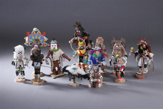 Appraisal: KACHINA DOLLS Some signed