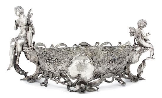 Appraisal: A Russian Imperial Silver Centerpiece Mikhail Ovchinnikov Moscow Late th