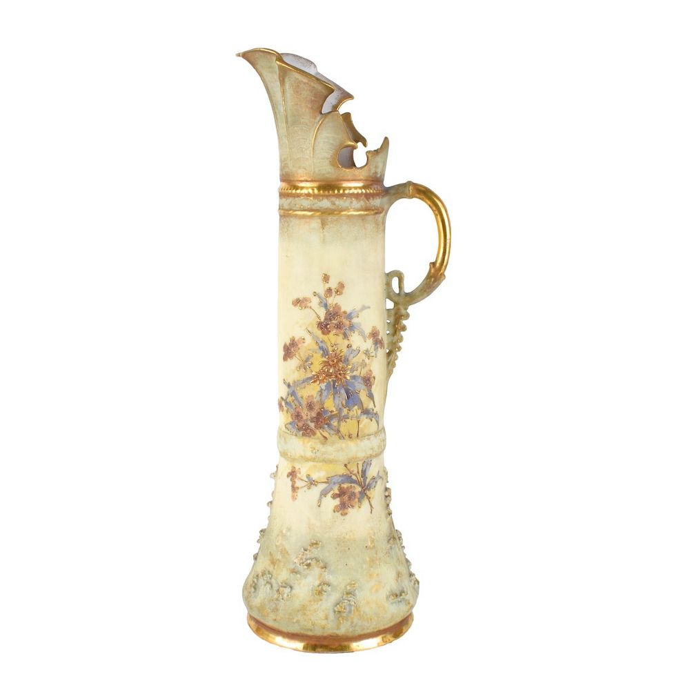 Appraisal: Turn Teplitz Ewer Riessner Stellmacher and Kessel Large Turn Teplitz