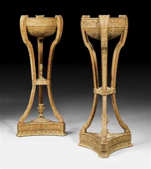 Appraisal: PAIR OF ATHENIENNES Directoire probably Northern Italy circa Finely carved