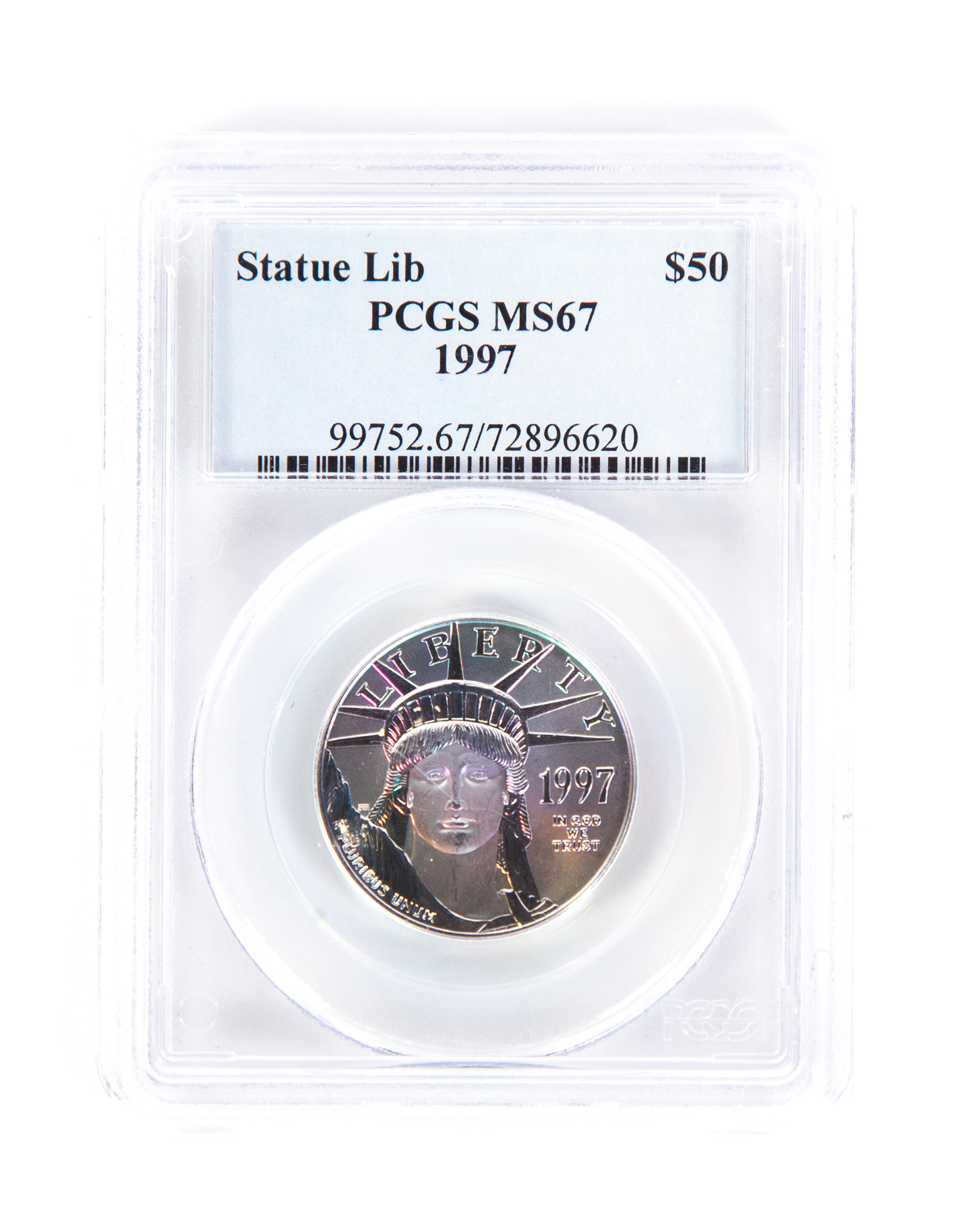 Appraisal: HALF OUNCE PLATINUM EAGLE Statue of Liberty MS PCGS