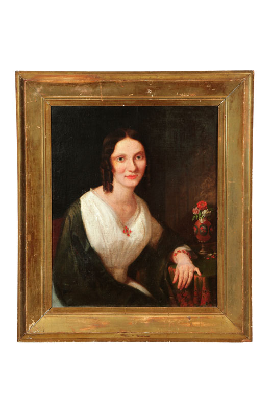 Appraisal: PORTRAIT OF A WOMAN BY JOHN F FRANCIS PENNSYLVANIA -