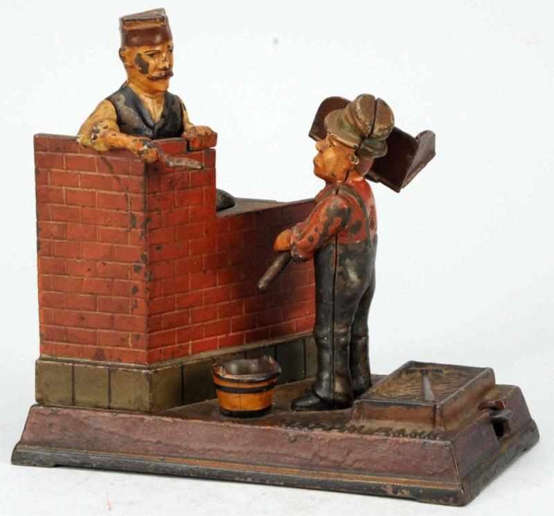 Appraisal: Cast Iron Mason Mechanical Bank Manufactured by Shepard Hardware Company