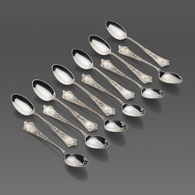 Appraisal: Tiffany Co PERSIAN FIVE O'CLOCK TEASPOONS SET OF TWELVE New