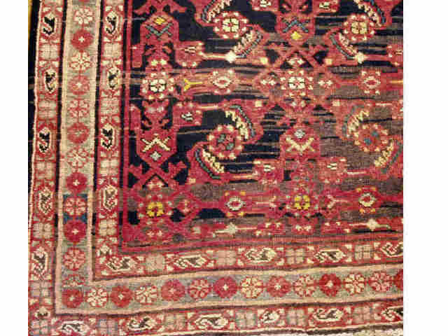 Appraisal: Hand woven tribal Persian runner measures X showing good condition