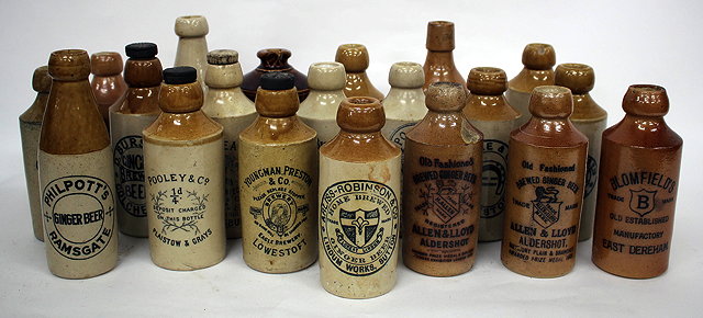 Appraisal: A COLLECTION OF TH CENTURY AND LATER GINGER BEER BOTTLES