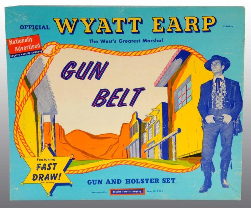 Appraisal: Wyatt Earp Toy Cap Gun Holster Set Description Great display