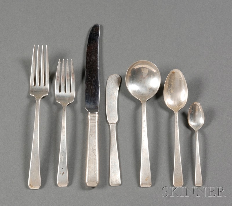 Appraisal: Towle Sterling Craftsman Pattern Flatware Service for Six six each