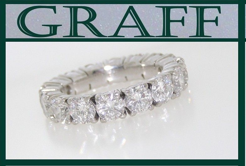 Appraisal: Graff Platinum Diamond Eternity Retail Graff Platinum Round Cut Diamond