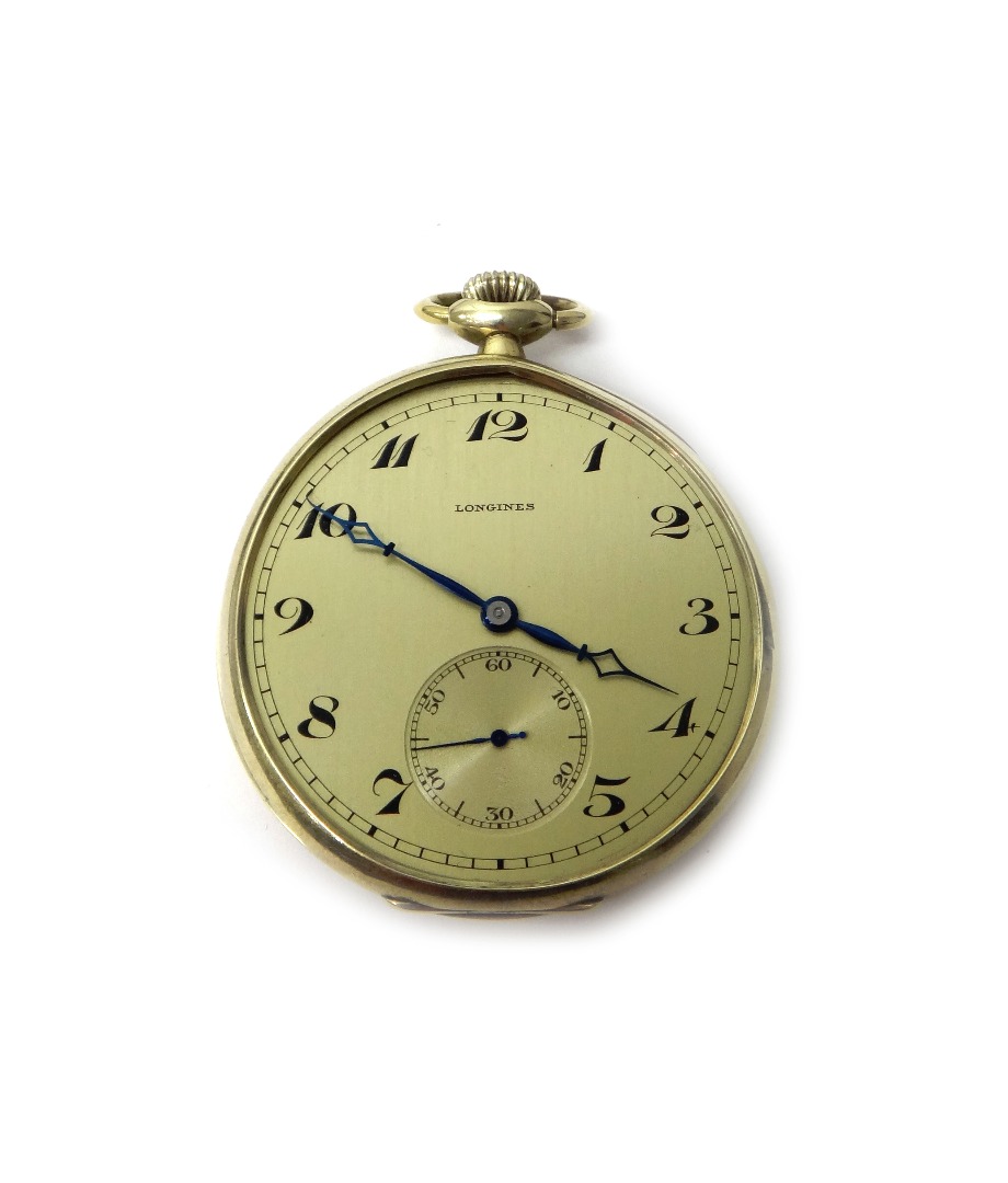 Appraisal: A Longines gold cased keyless wind openfaced dress watch with