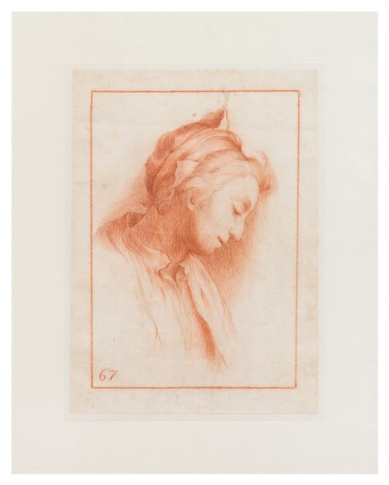 Appraisal: Sale Lot After Abraham Bloemaert Study for a Profile of