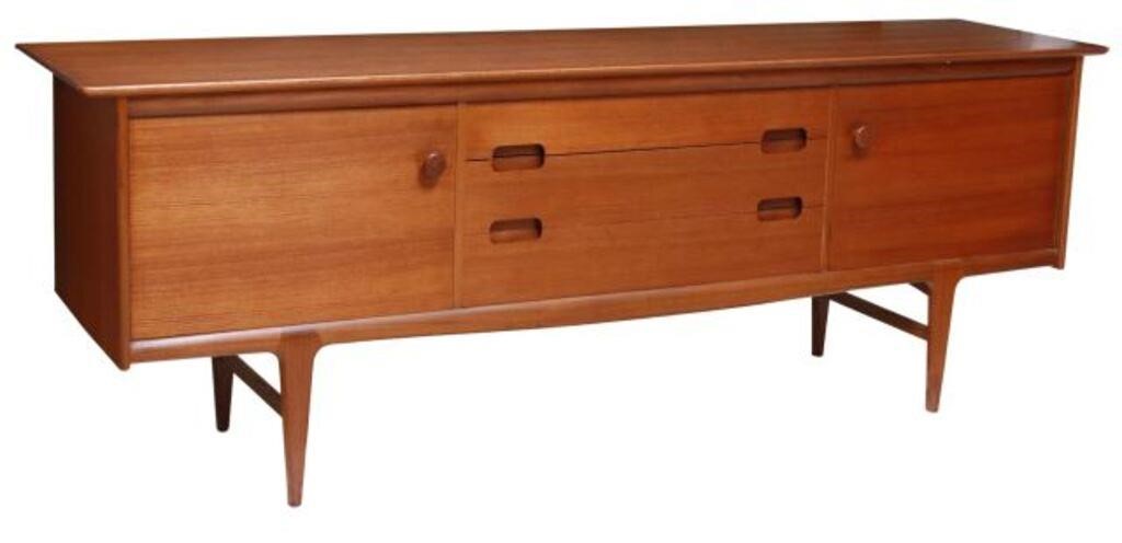 Appraisal: English mid-century modern teak sideboard credenza A Younger Limited c