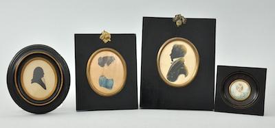 Appraisal: A Collection of Four Framed Portraits Consisting of a tiny