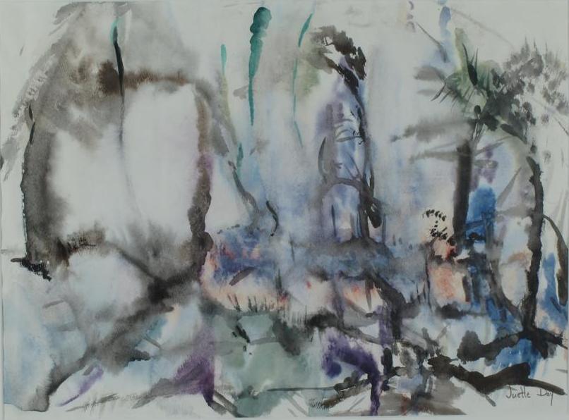 Appraisal: JUETTE JOHNSON DAY AMERICAN - LADY OF THE GLADES Watercolor