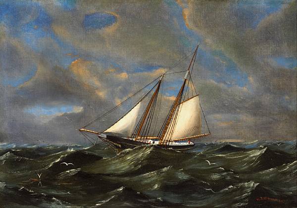 Appraisal: n a William Alexander Coulter - A Ship in Rough