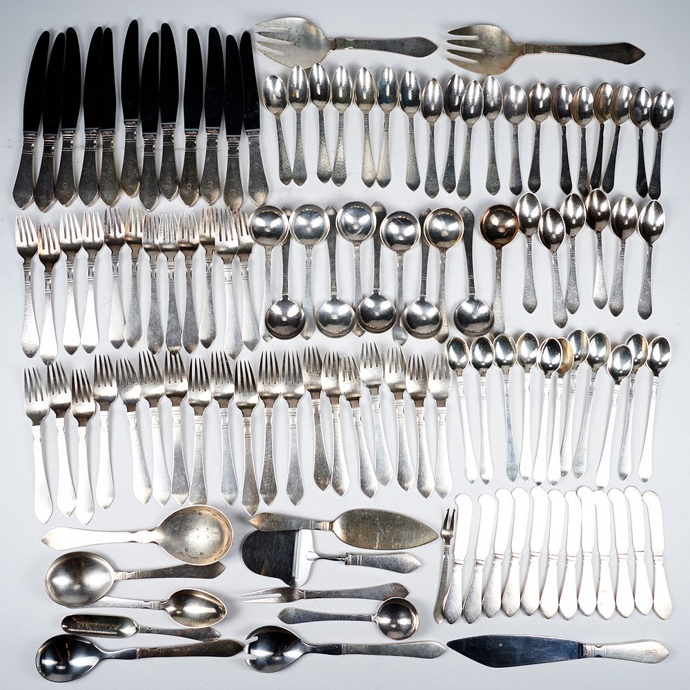 Appraisal: Set of Georg Jensen Sterling Silver Continental Flatware Set of