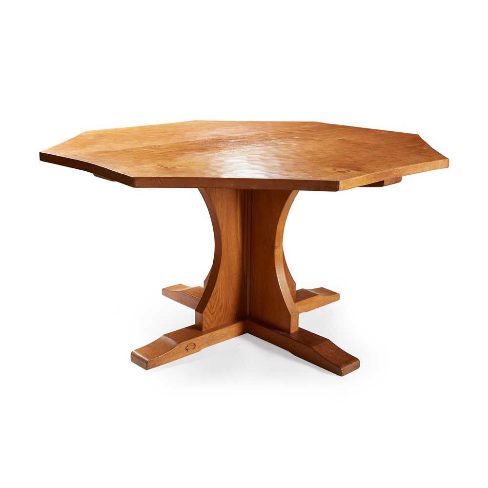 Appraisal: DEREK SLATER CRAYKE 'FISHMAN' OCTAGONAL DINING TABLE CIRCA oak with