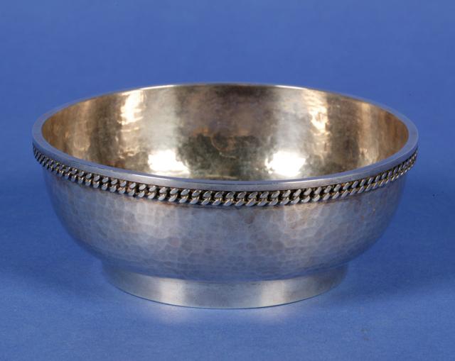 Appraisal: A FRENCH SILVER PLATED BOWL of circular form with a