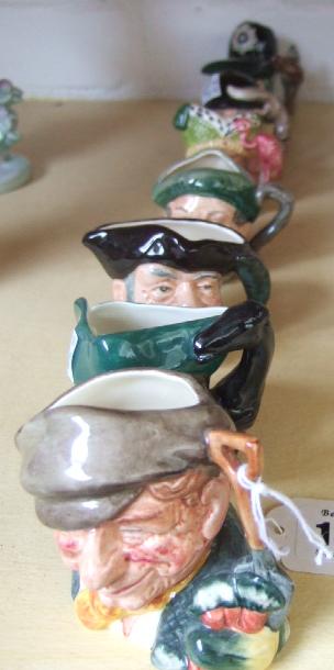 Appraisal: A quantity of Royal Doulton miniature character jugs including Bobby