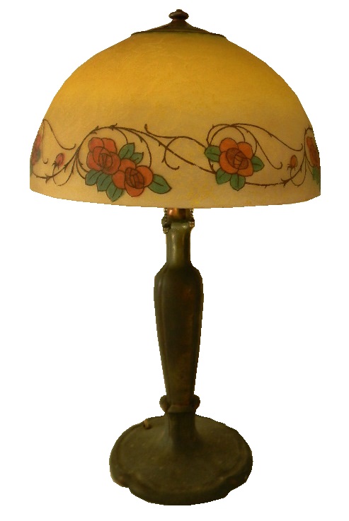 Appraisal: Handel table lamp base and shade c - both signed