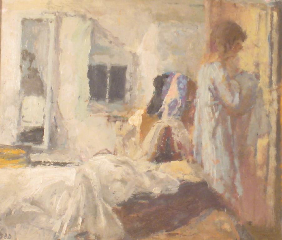 Appraisal: BERNARD DUNSTAN R A b In a Bedroom signed with