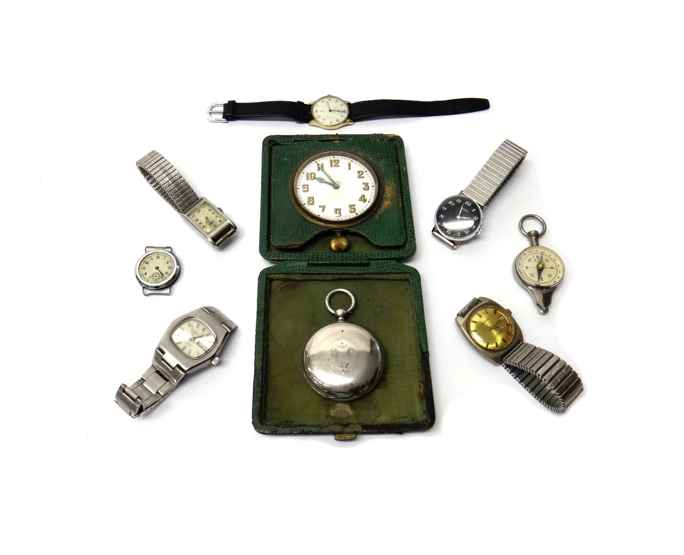 Appraisal: A gentleman's ct gold circular cased Tudor wristwatch with a