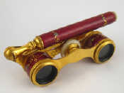 Appraisal: A fine pair of gilt and enamel opera glasses mounted