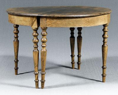 Appraisal: Pair demilune pier or dining tables each with D end