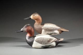 Appraisal: Canvasback Pair James Corb Reed - Chincoteague VAc A superb