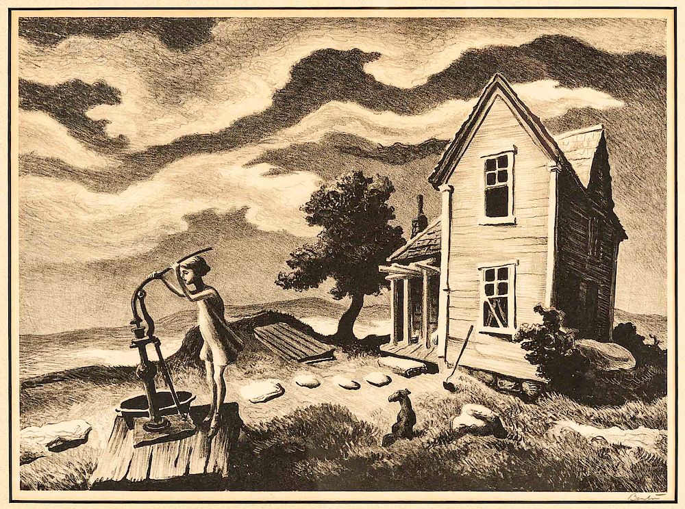 Appraisal: Thomas Hart Benton Missouri - DESCRIPTION Thomas Hart Benton Missouri