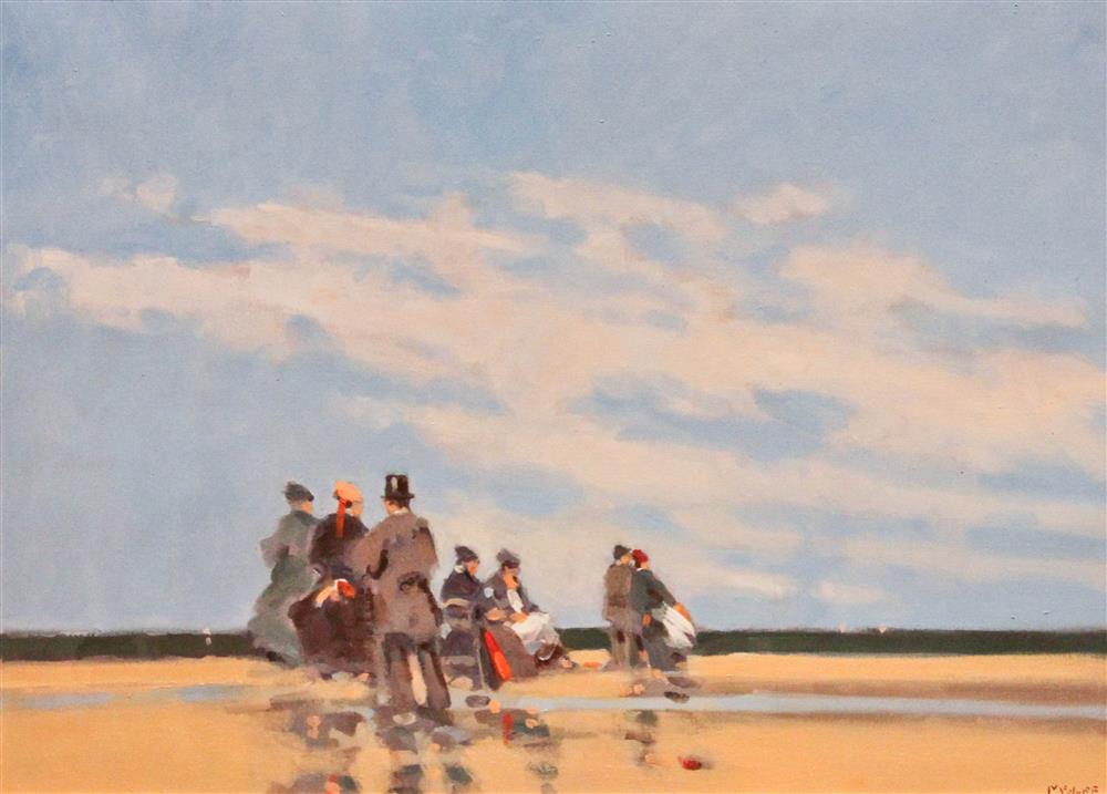 Appraisal: FREDERICK MCDUFF AMERICAN - BEACH DANDY Oil on canvas x