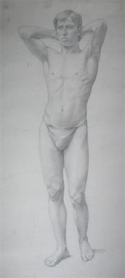 Appraisal: Gaynor Elizabeth Bury b Studies of the male figure Seven