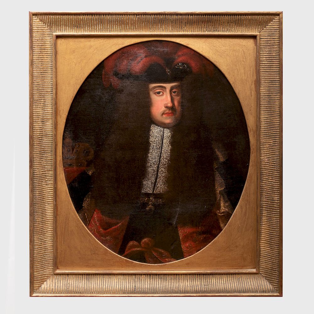 Appraisal: European School Portrait of a Courtly Gentleman Oil on canvas