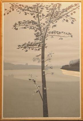 Appraisal: ATTRIB TO ALEX KATZ LANDSCAPE WITH TREES AND WATER Color