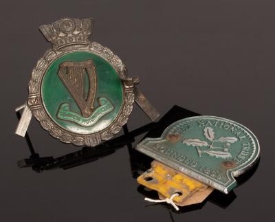 Appraisal: A Guinness Motoring Club car badge stamped for JR Gaunt