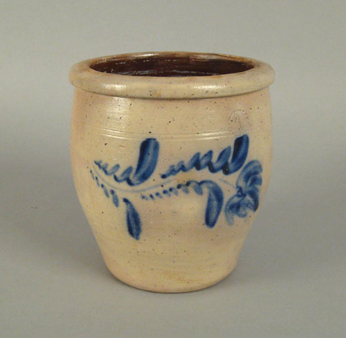 Appraisal: Pennsylvania stoneware crock th c attributed to D P Shenfelder