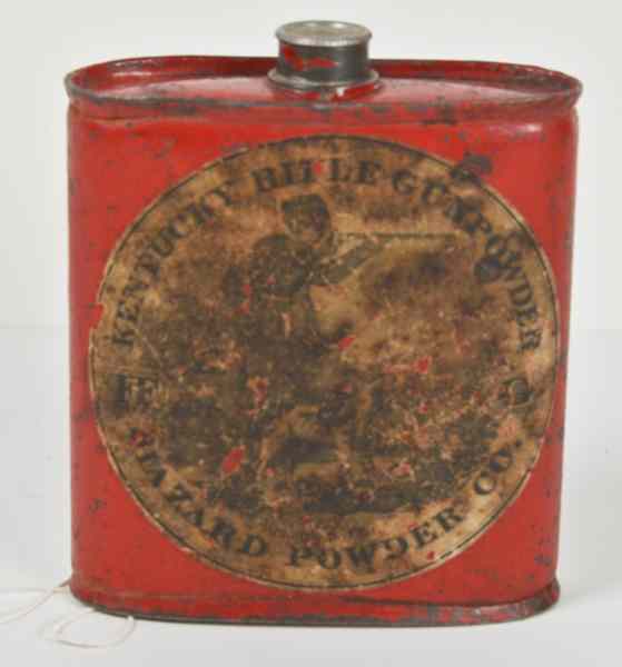 Appraisal: Half-Pound Hazard Powder Can '' x '' red painted can