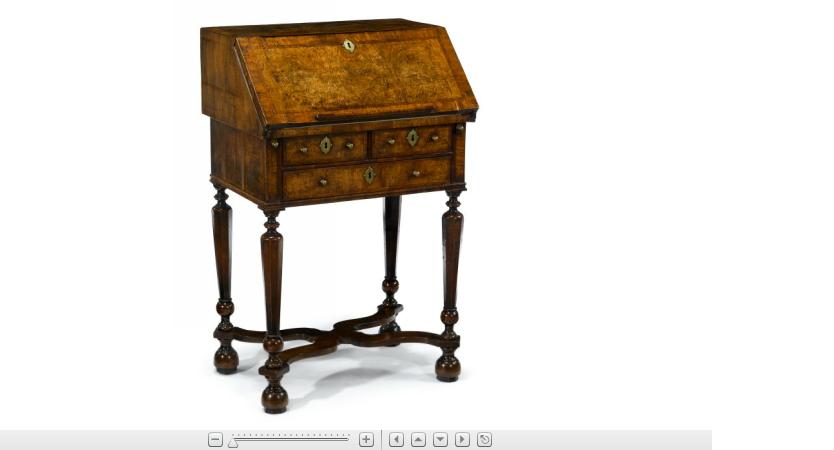 Appraisal: Queen Anne walnut bureau on standcirca with alterations