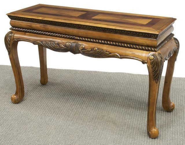 Appraisal: French style console table late th c in an antique