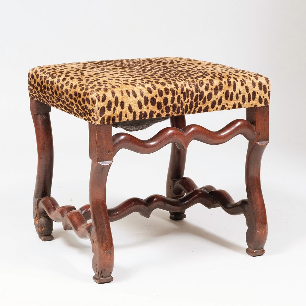 Appraisal: Louis XIV Style Walnut Tabouret x x in Condition Two