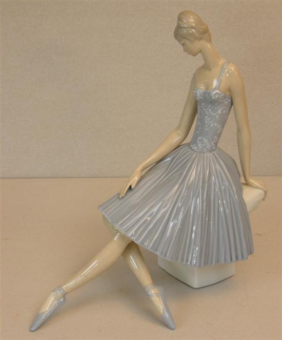 Appraisal: Lladro figure of a seated ballerina h in